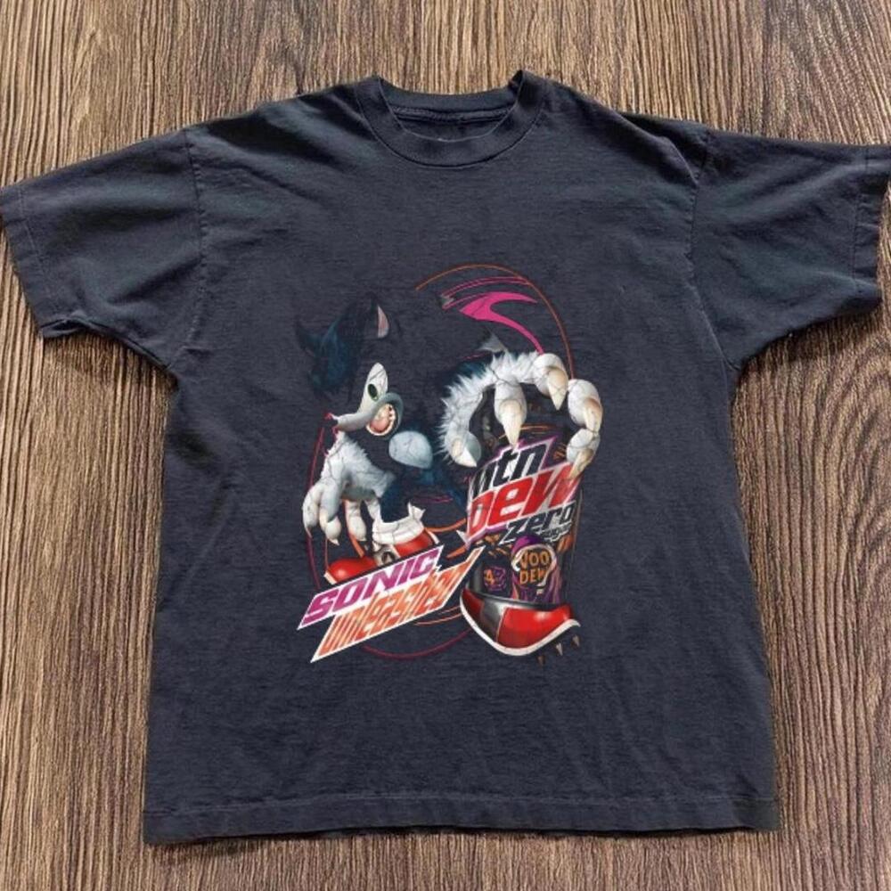 Gildan Men Black T-Shirt, Sonic The Hedgehog Black T-Shirt